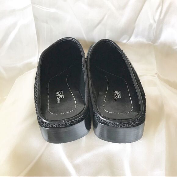 The Sak Elliot Lucca Black Leather Loafer Mule 7M - Picture 8 of 11